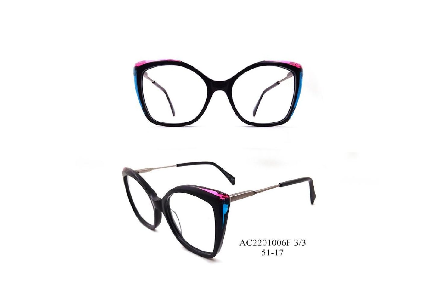 Retro Oversized Pink Gradient Optical Frame 8