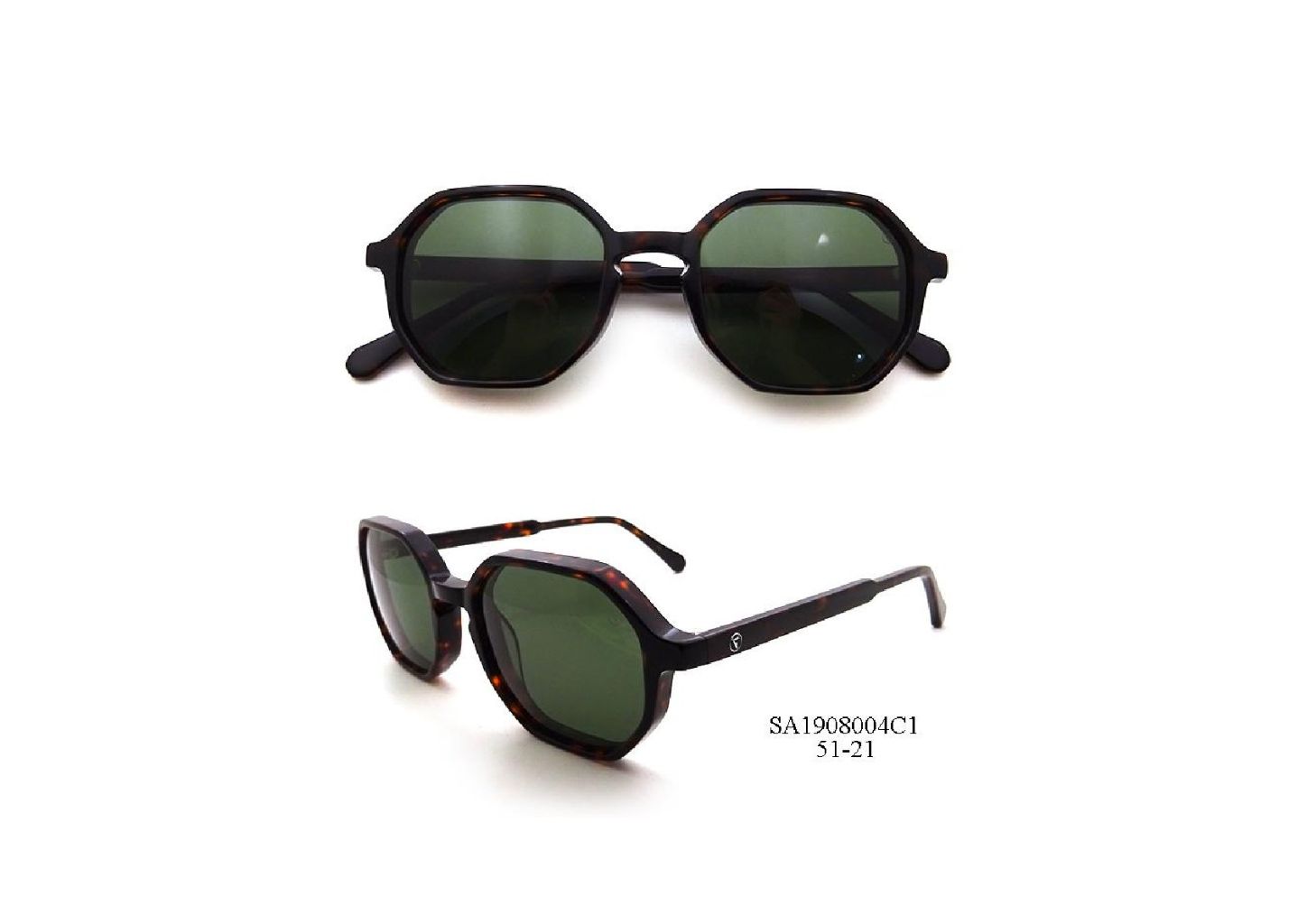 Retro Square Sunglasses (Transparent Frame · Polarized) 6