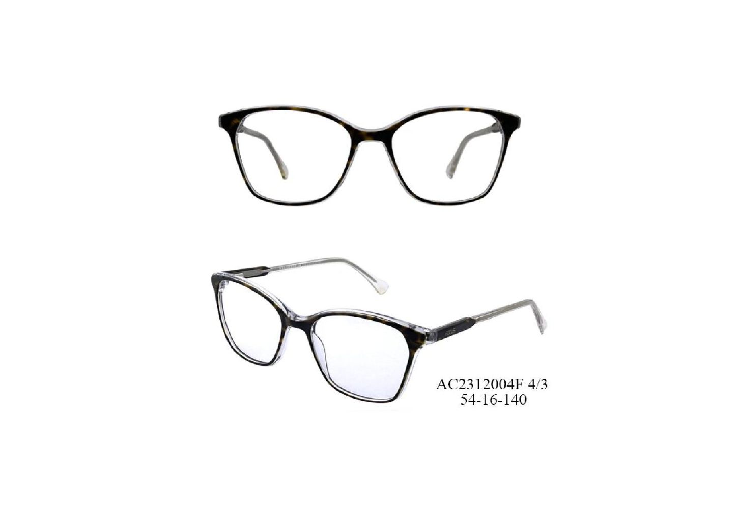 Vintage Cat-Eye Metal Half-Rim Eyeglass Frame 6