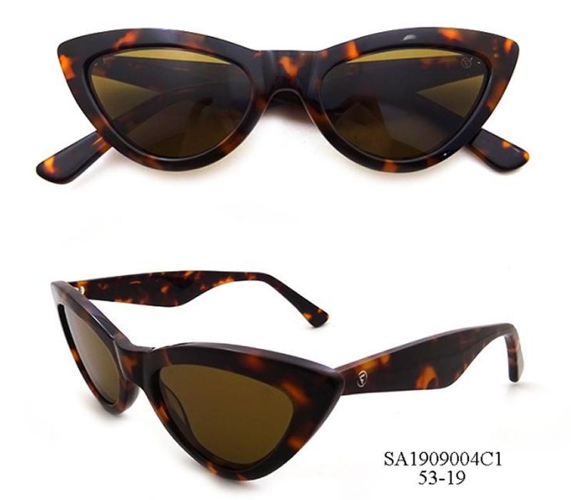 Retro Cat-Eye Tortoiseshell Sunglasses