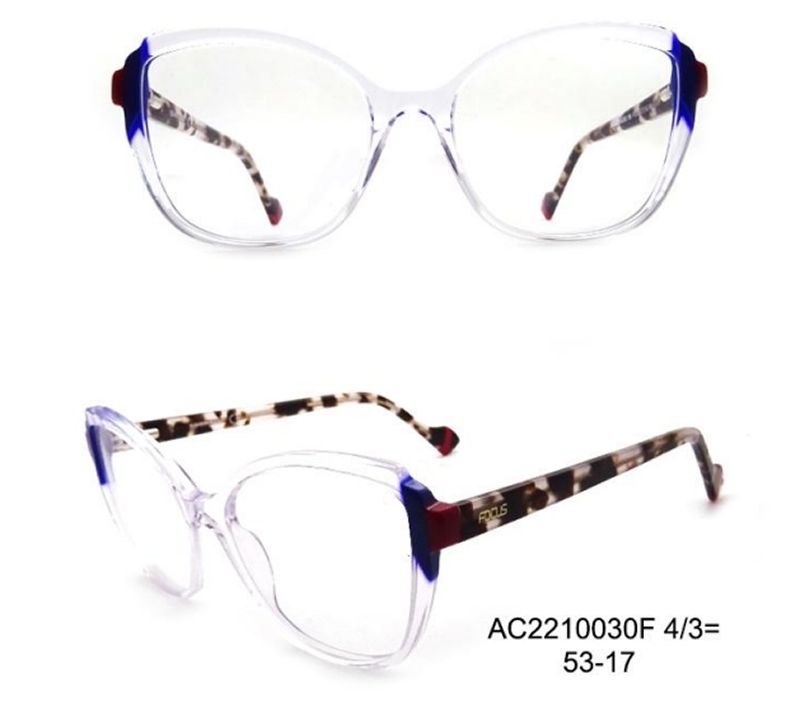 Fashion Transparent Cat-Eye Vintage Optical Frames (Leopard-Print Temples)