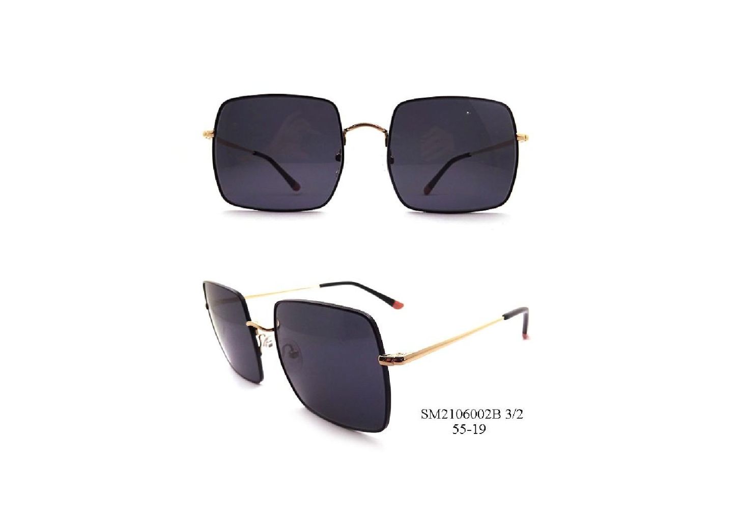 Vintage Transparent Frame Polarized Sunglasses 6