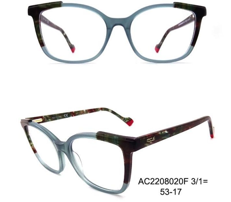 Light-Luxury Vintage Square-Round Protective Optical Frame (Blue Smoke Gradient)