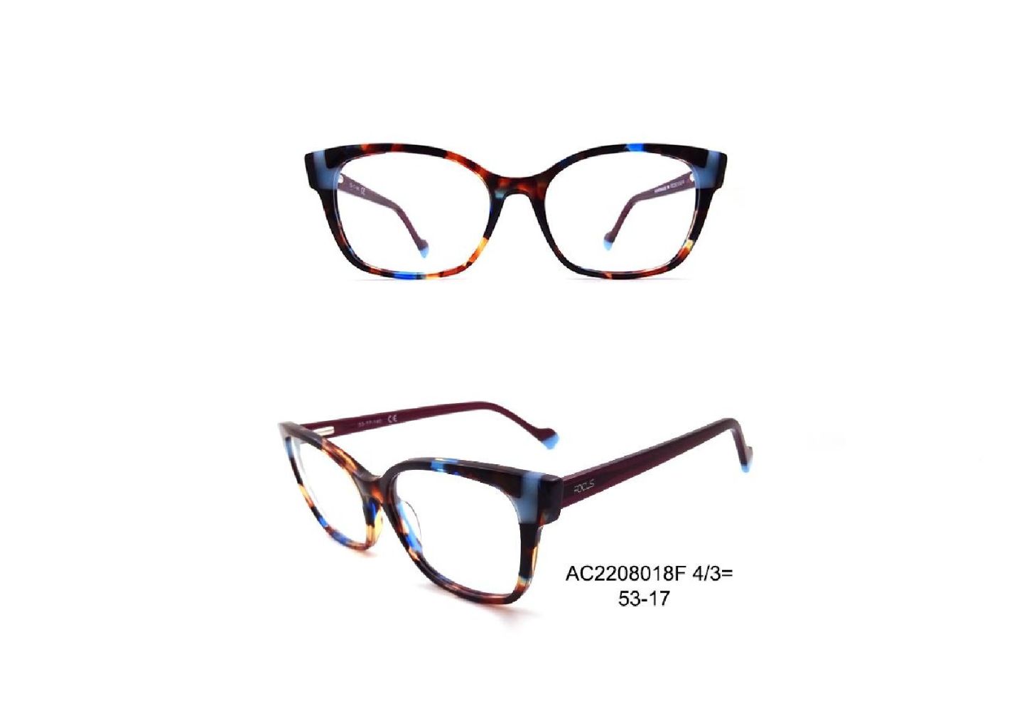 Light-Luxury Vintage Square-Round Protective Optical Frame (Blue Smoke Gradient) 9