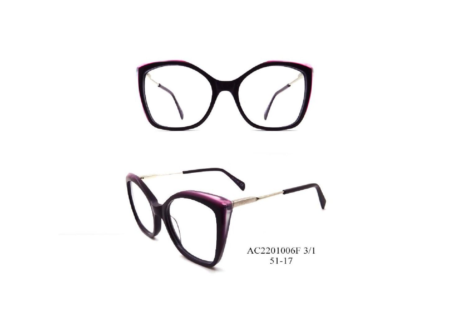 Glazed Gradient Vintage Cat-Eye Optical Frame 6