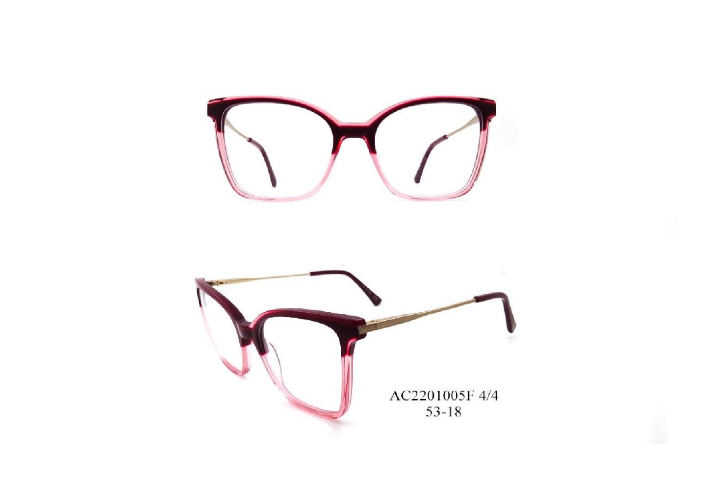 Glazed Gradient Vintage Cat-Eye Optical Frame 7