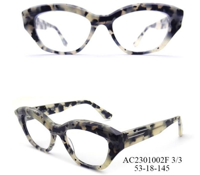 Retro Cat-Eye Leopard Print Optical Frame