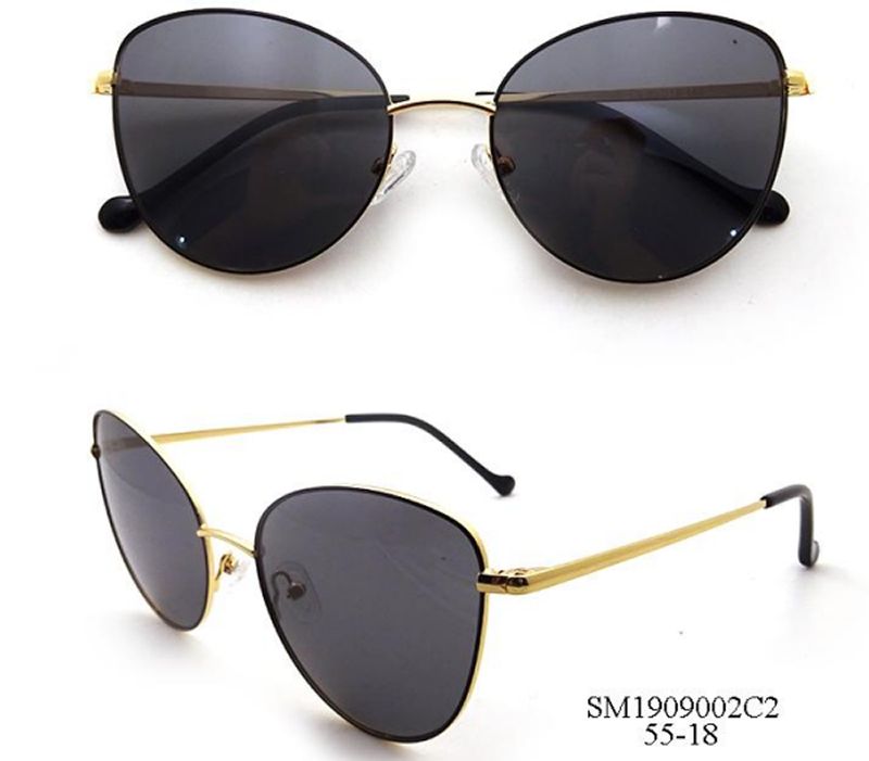 Luxury Metal Cat-Eye Polarized Sunglasses