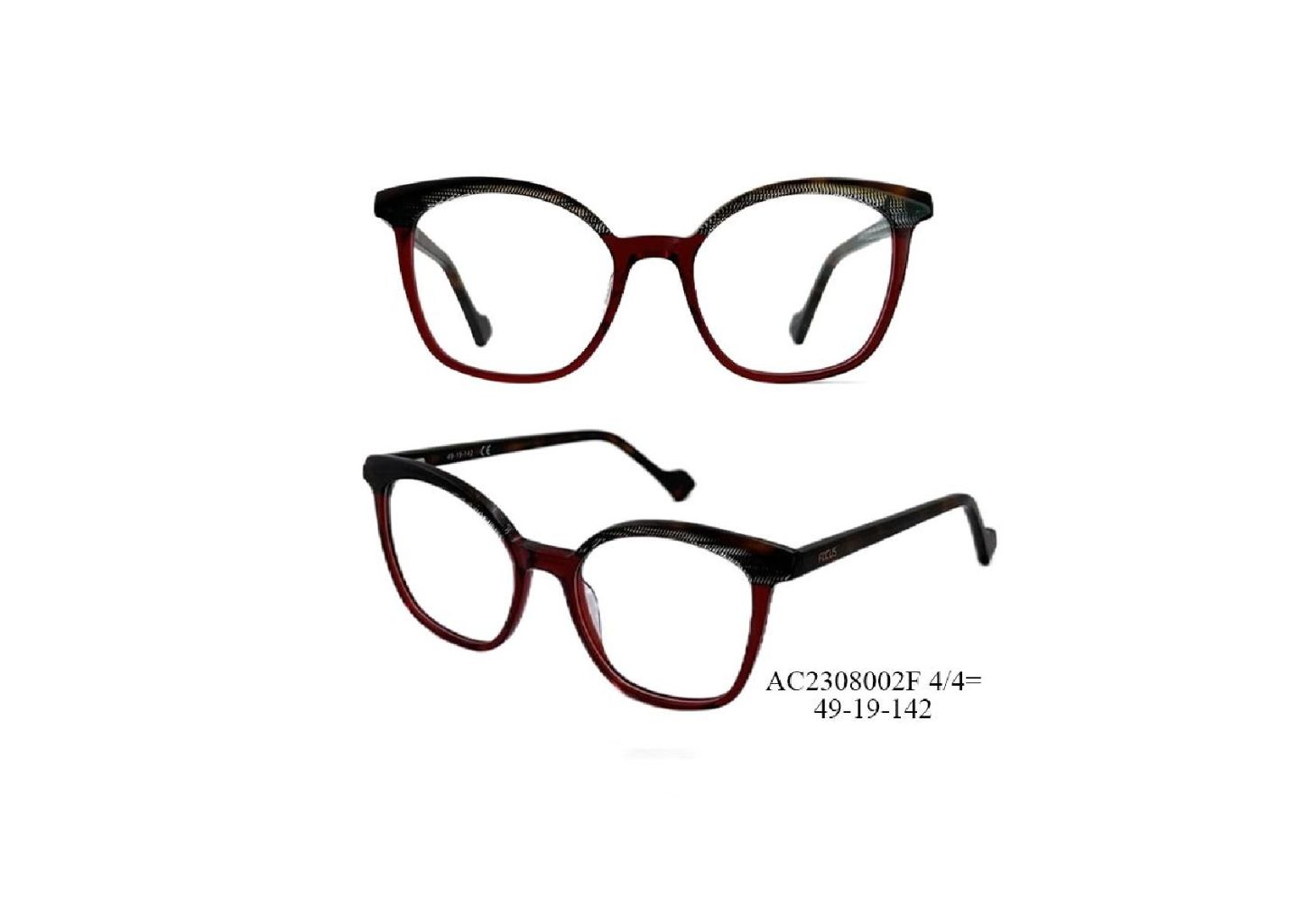 Lightweight Retro Square-Rounded Two-Tone Optical Frame 2
