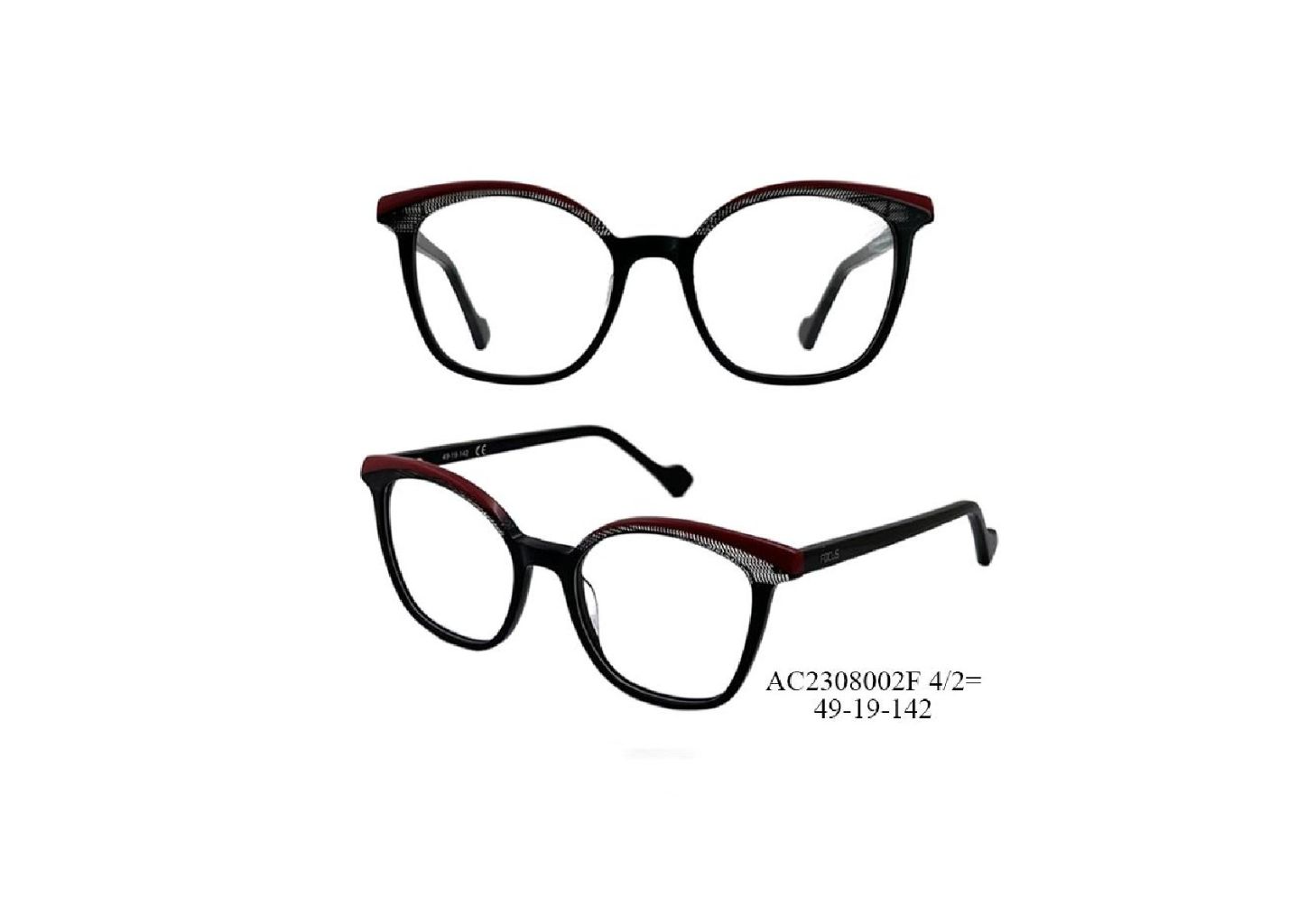Lightweight Retro Square-Rounded Two-Tone Optical Frame 4