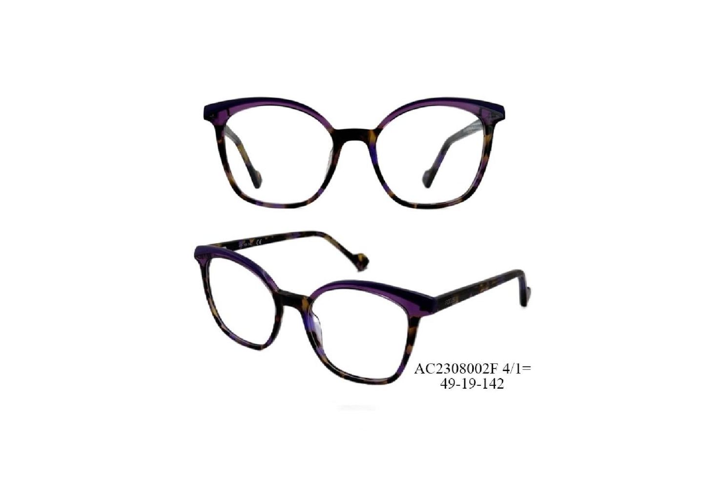 Lightweight Retro Square-Rounded Two-Tone Optical Frame 5