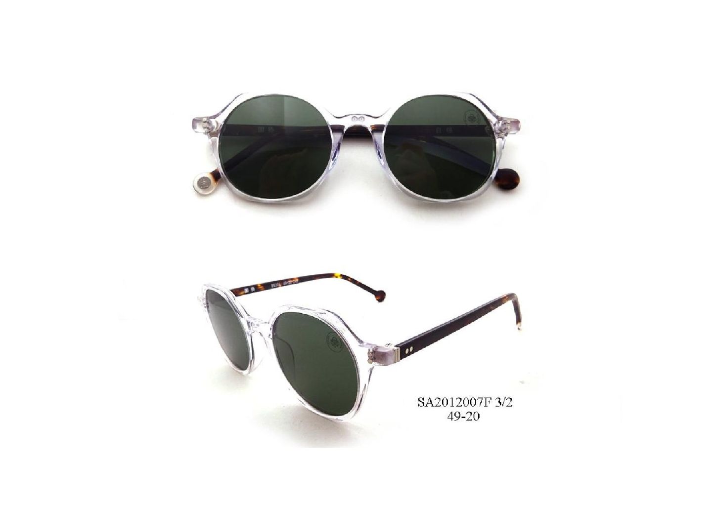 Vintage Round Frame Glasses (Lightweight & Impact-Resistant) 3