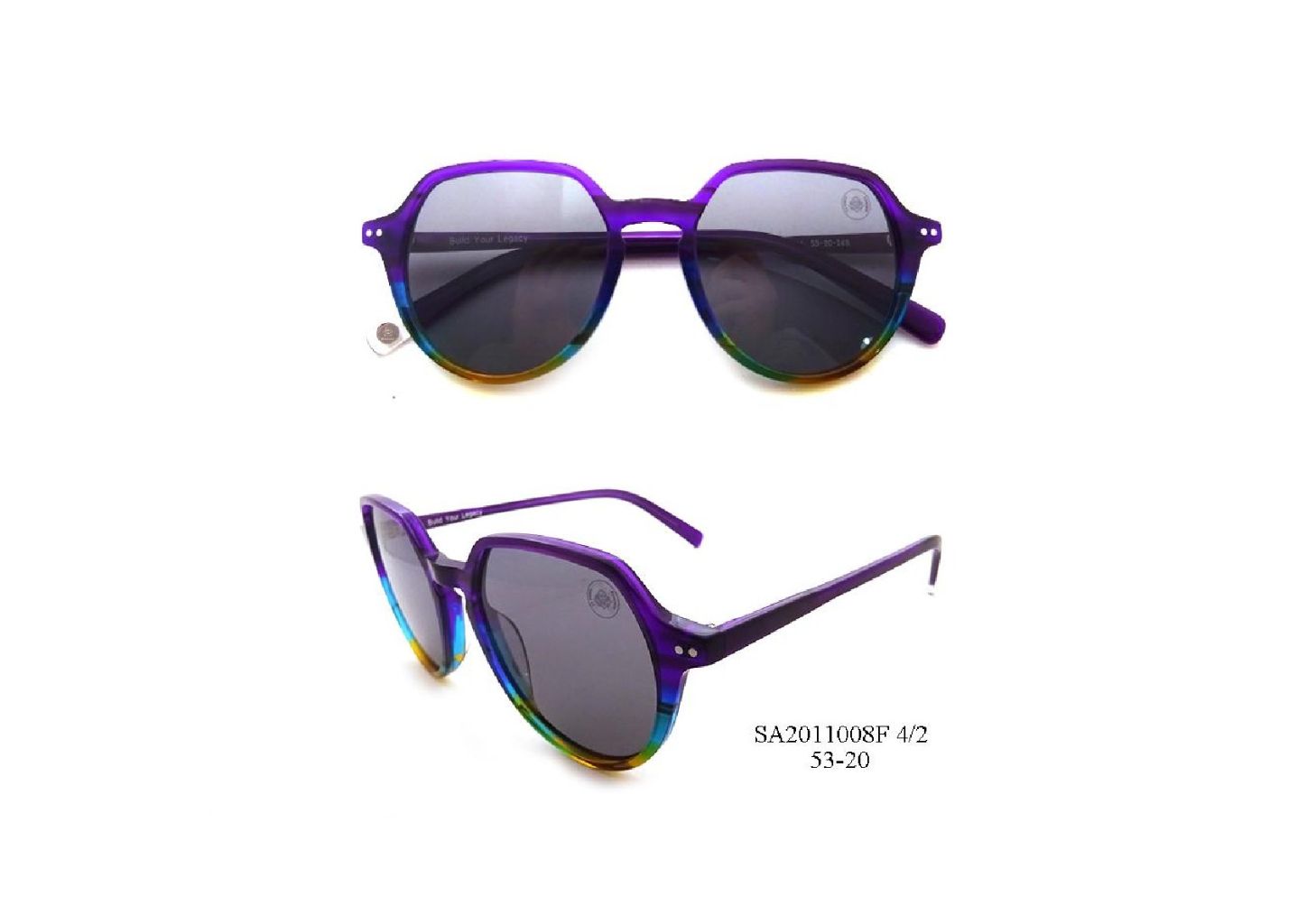 Vintage Octagonal Tortoiseshell Sunglasses (Polarized UV Protection) 11