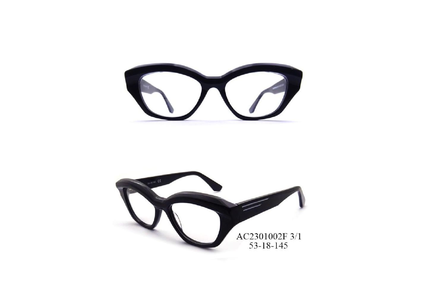 Vintage Cat-Eye Transparent Gradient Frame (Light Amber) 6