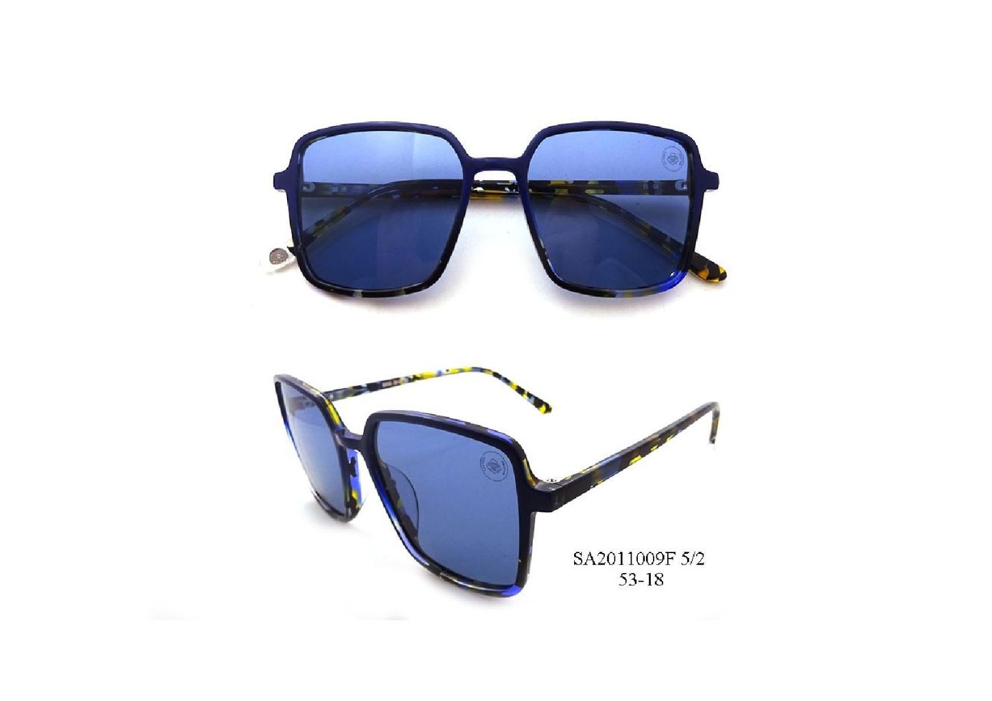 Gradient Color Round Frame Polarized Sunglasses 7
