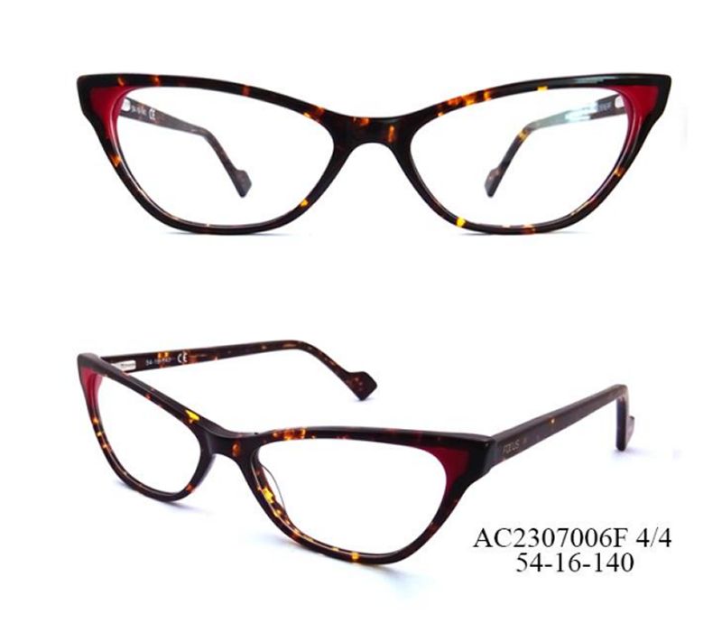 Vintage Cat-Eye Pattern Optical Frame