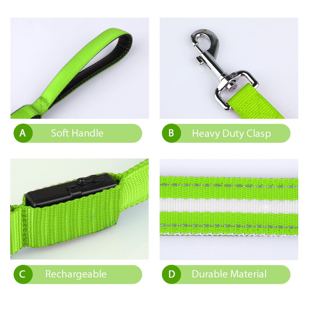 LED Pet Collar and Leash Set 4