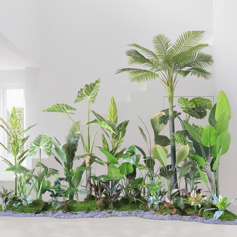 Indoor Decorative Fake Plant Set 6