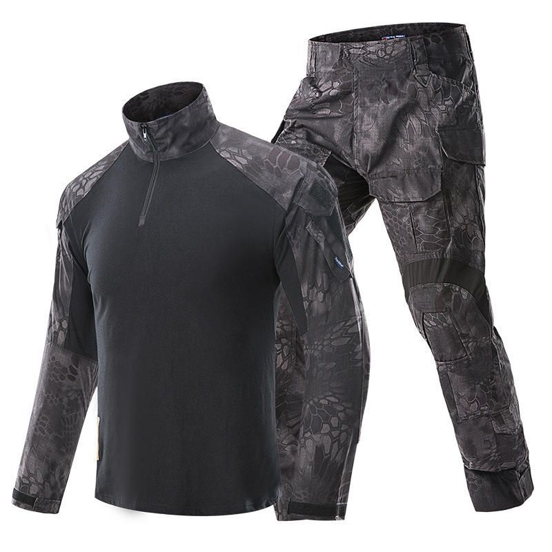 Black Camouflage Tactical Training Suit