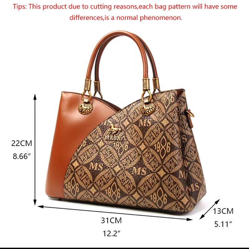 Classic MS1986 Brown Handbag 4