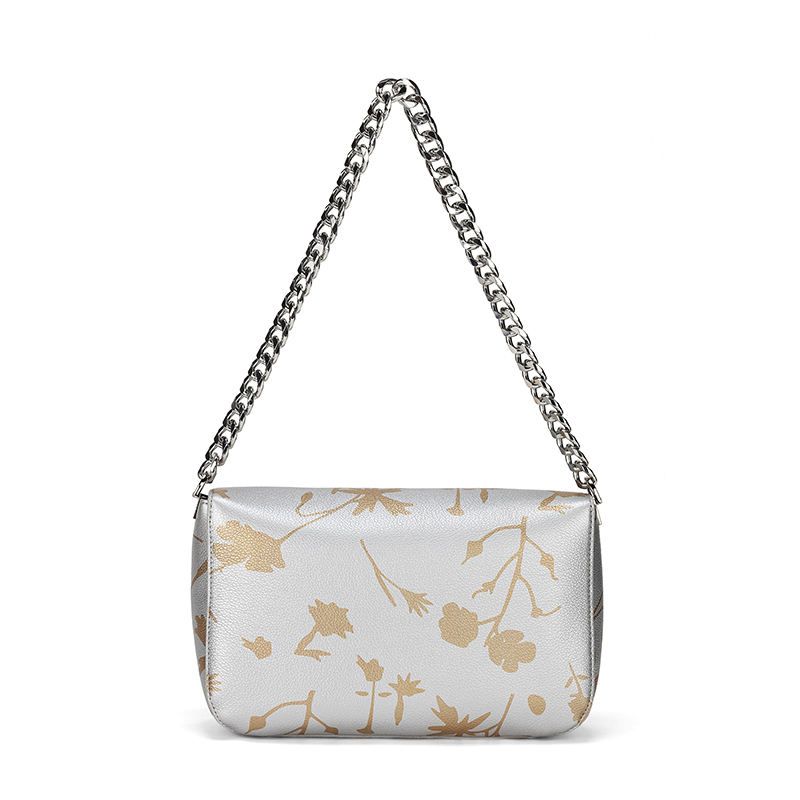 Floral Pattern Chain Shoulder Bag Set 2