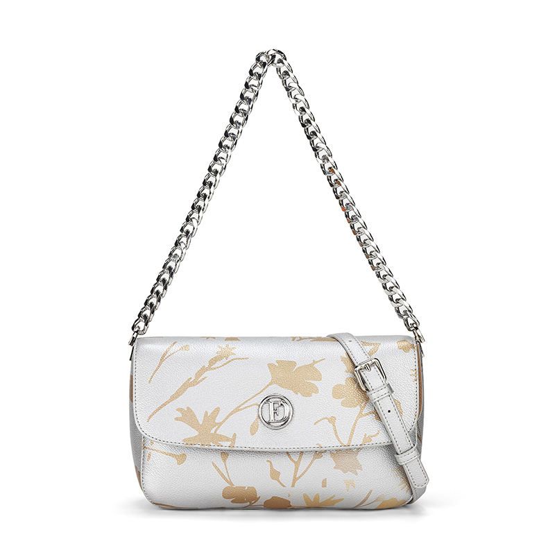 Floral Pattern Chain Shoulder Bag Set 6
