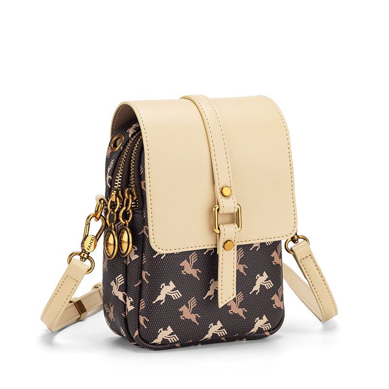 Pegasus Print Compact Shoulder Bag