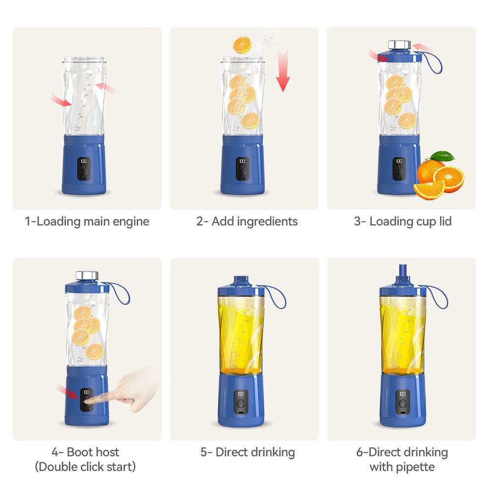Portable Electric Juice Blender Cup 3