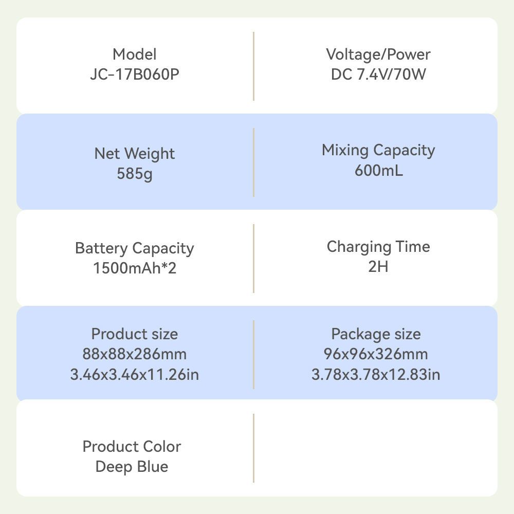 Portable Electric Juice Blender Cup 5