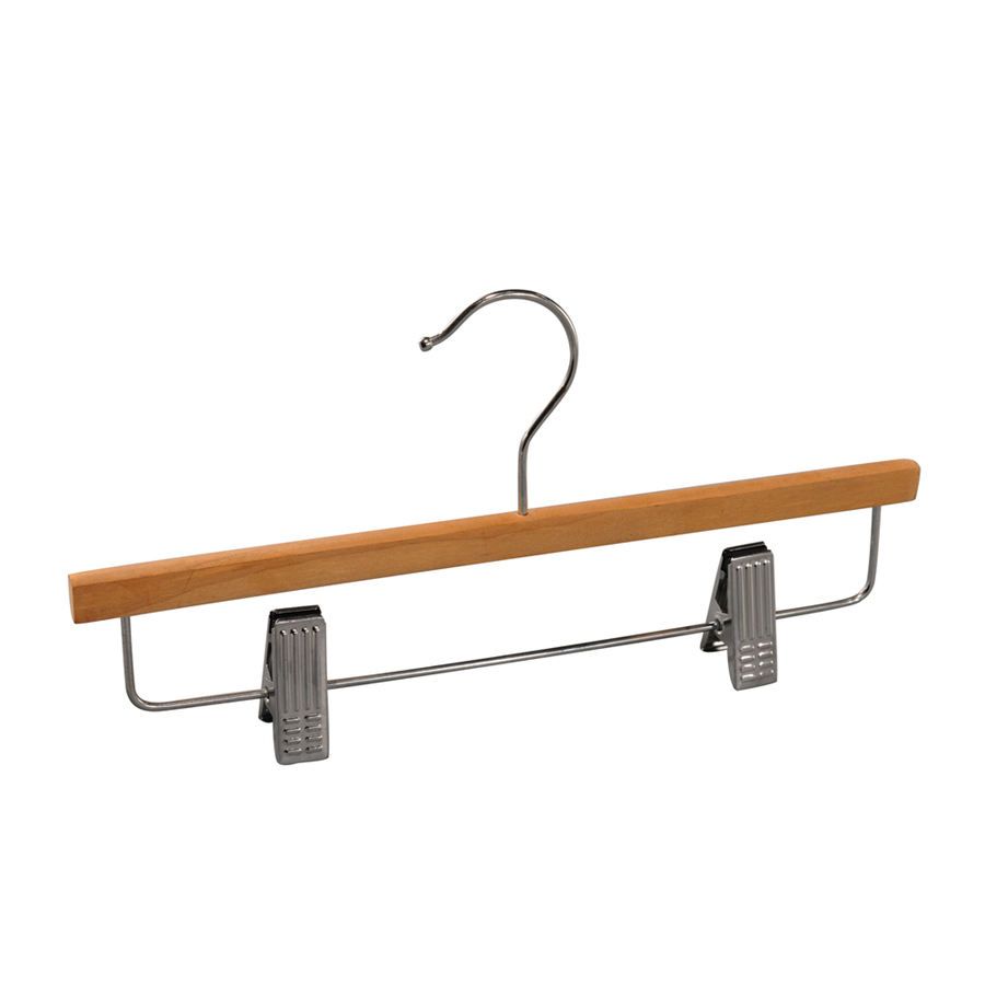 Wooden Metal Pants Clip Hanger