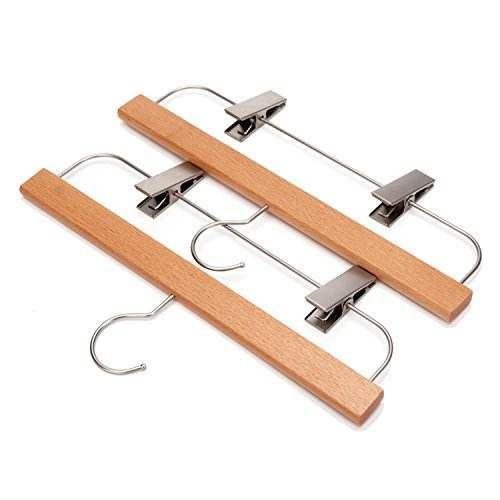 Wooden Metal Pants Clip Hanger 2