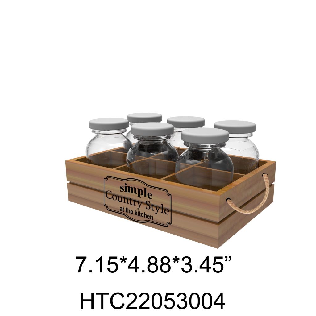 Minimalist Country Style Glass Storage Jar Set