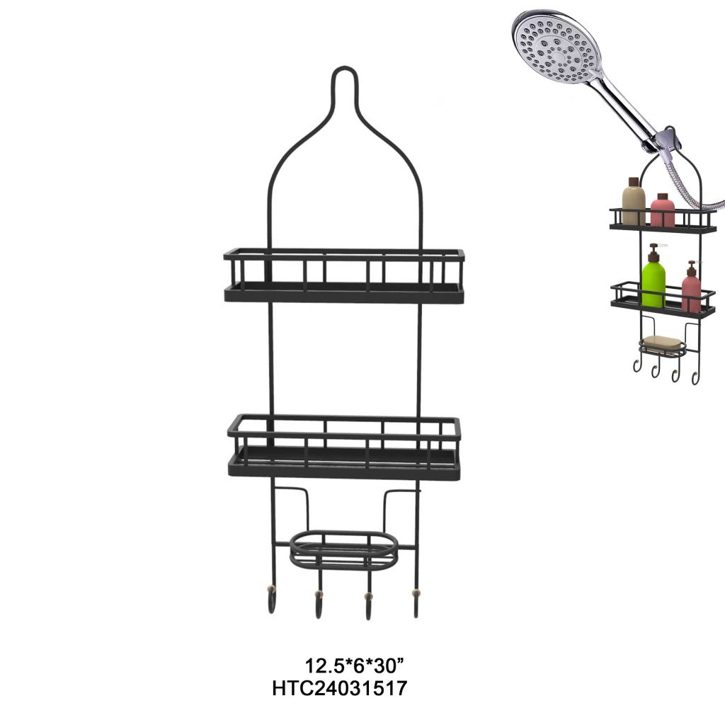 Black Shower Shelf