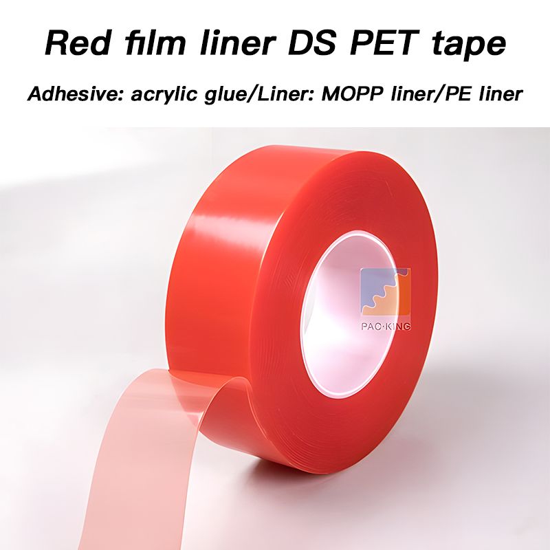 Red Double-Sided PET Tape