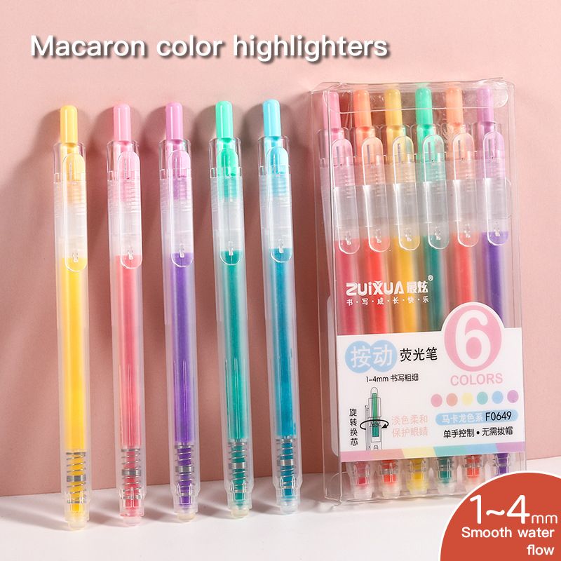 Macaron Color Highlighter Set