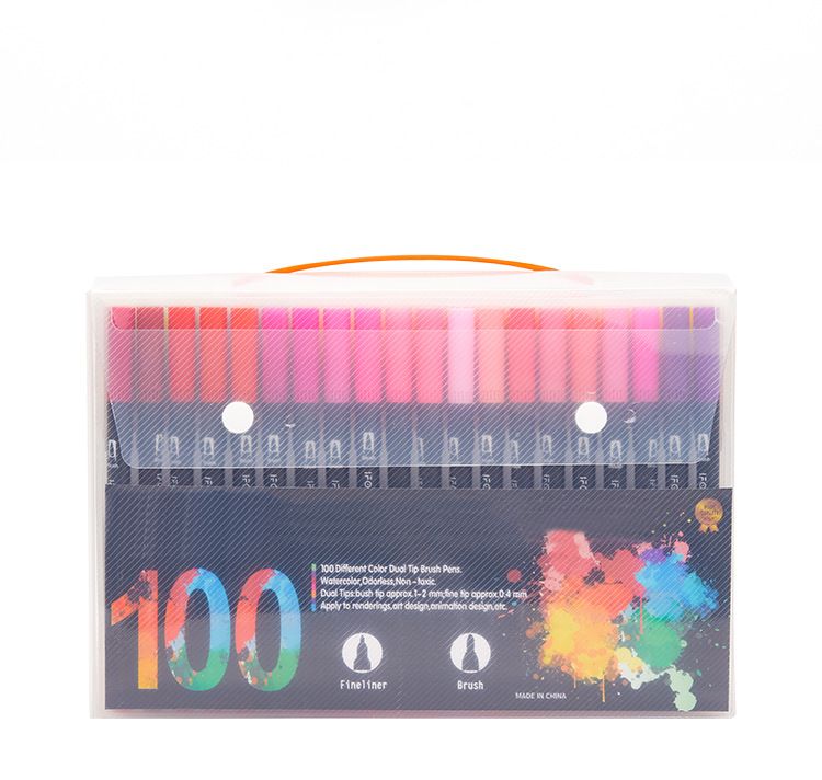 168 Color Dual-Head Watercolor Pen Set 8