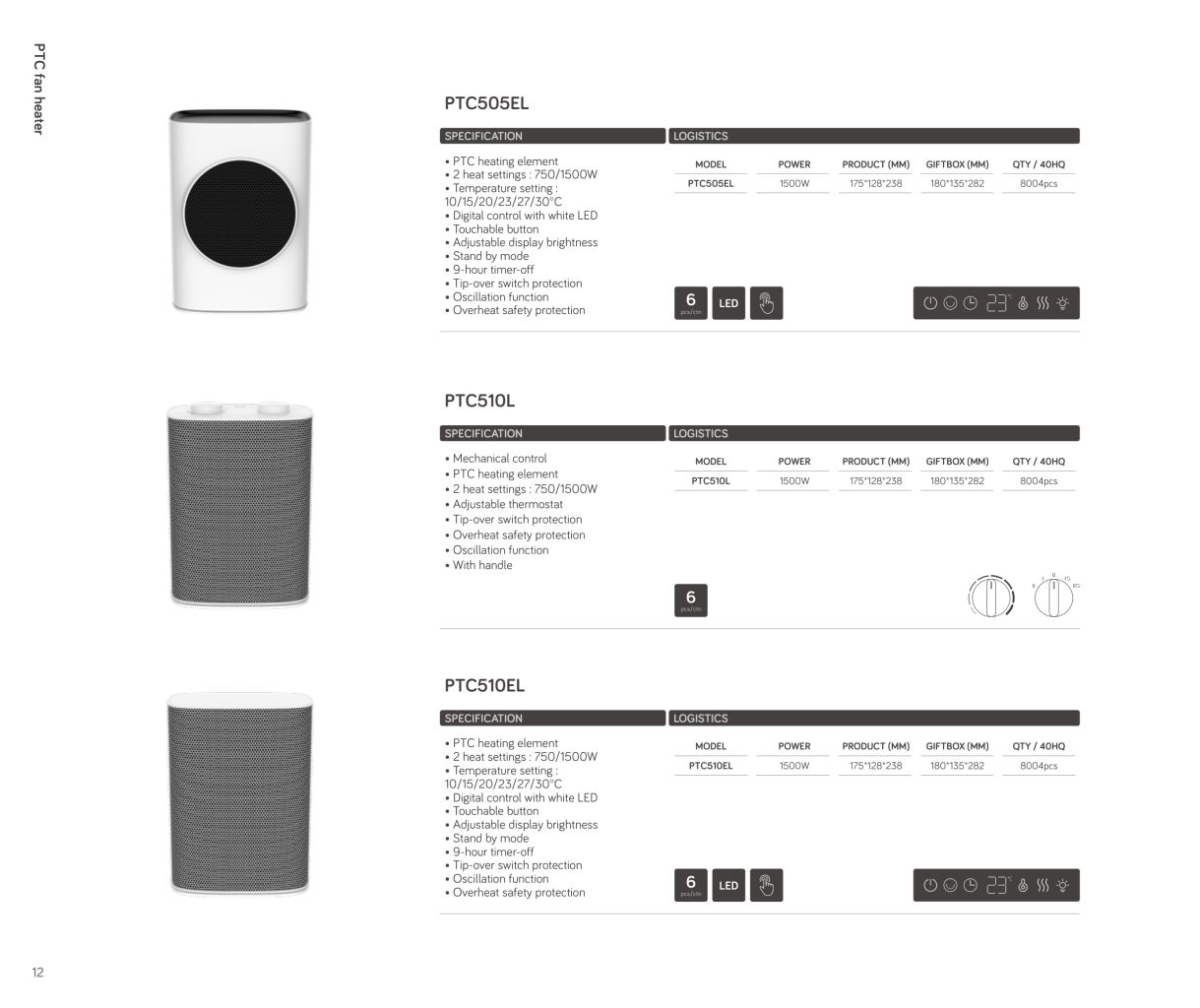 Mini PTC Fan Heater 5