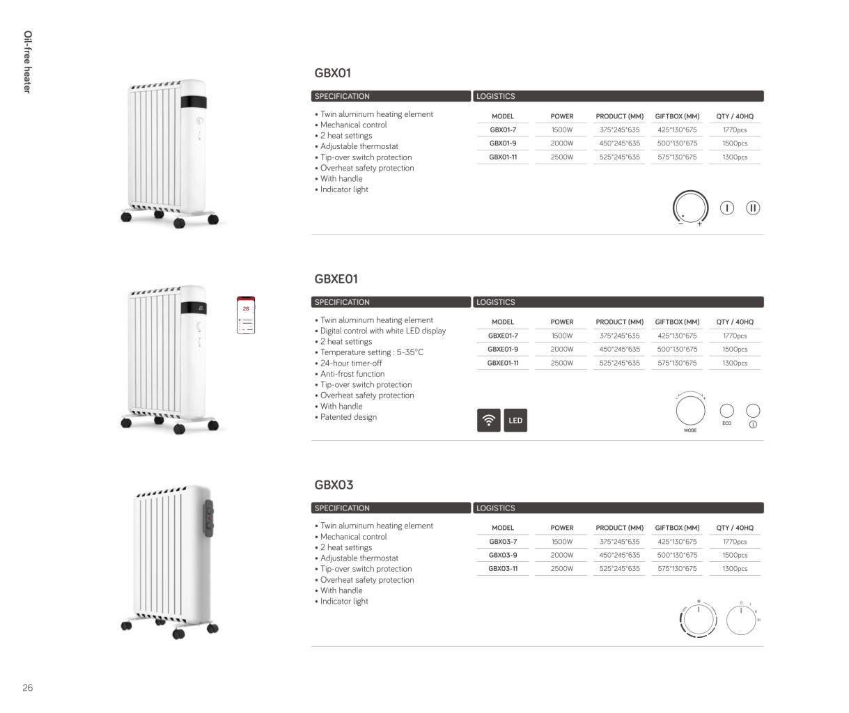 Portable Energy-Saving Oil Heater 8