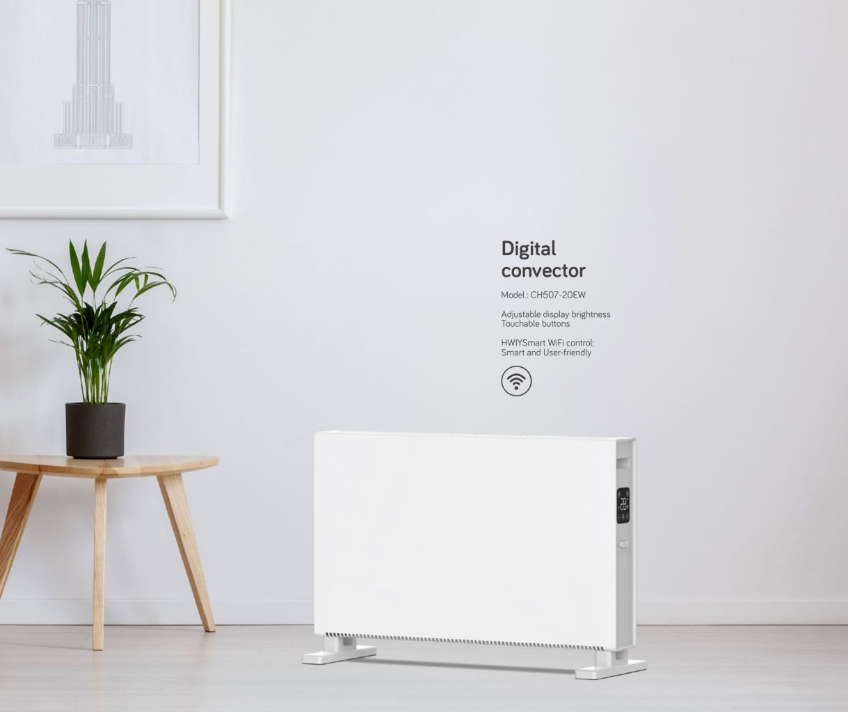 Smart WiFi Adjustable Brightness Heater