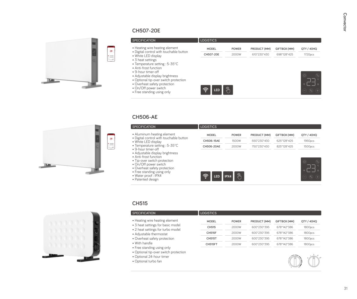 Smart WiFi Adjustable Brightness Heater 3