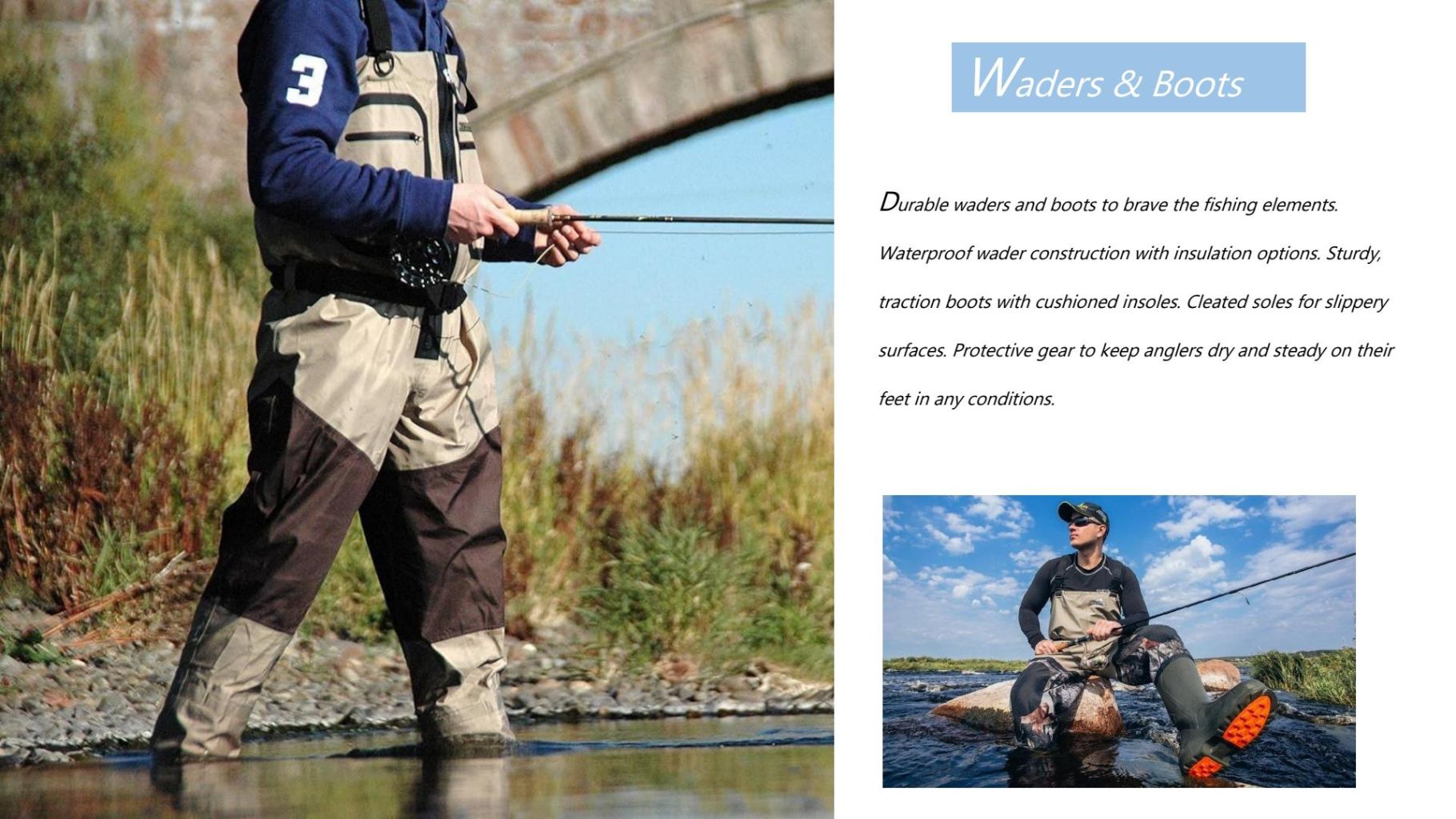 Waterproof Fishing Pants Boots