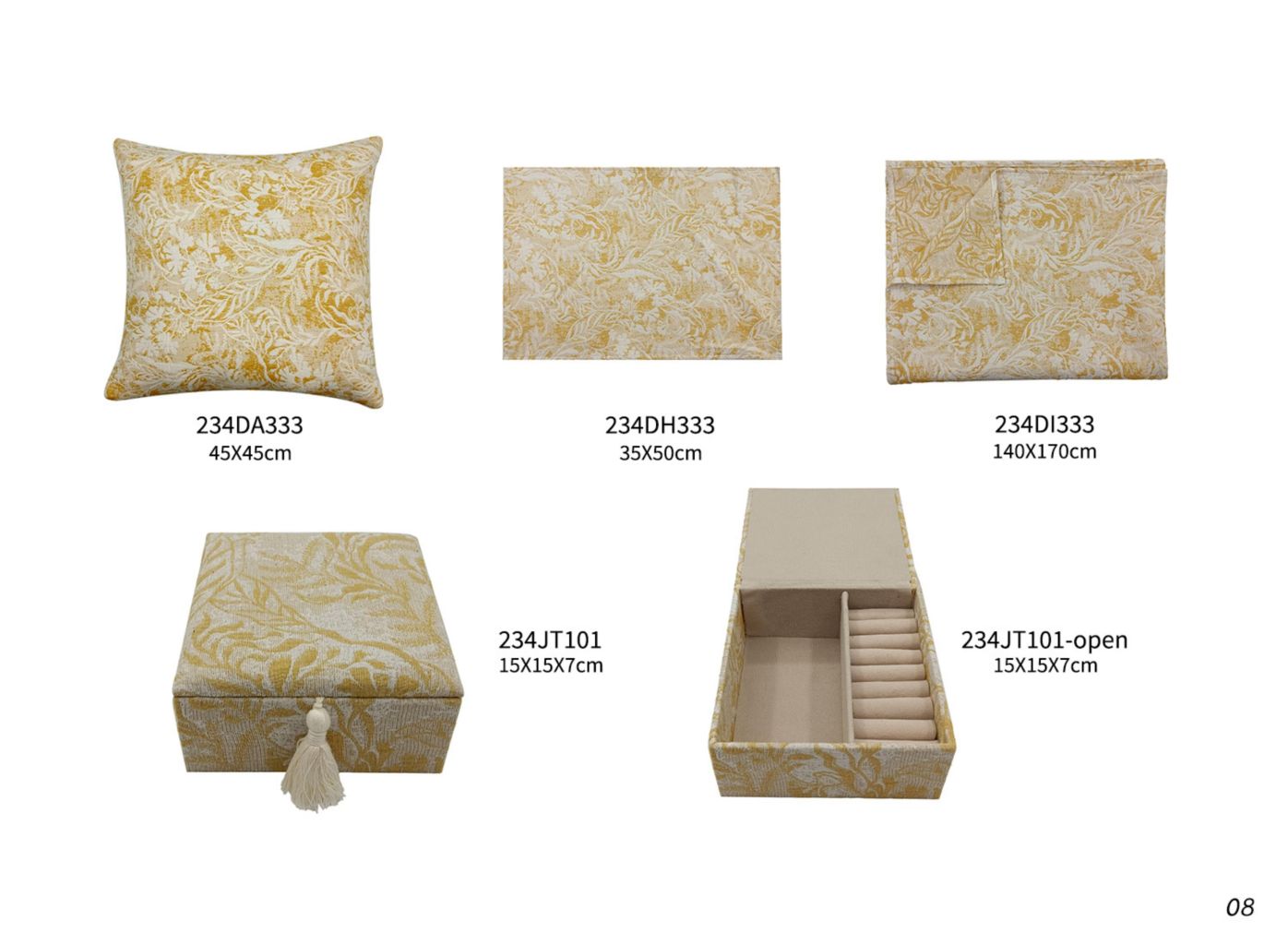 Autumn Leaf Pattern Home Soft Decoration Set 4