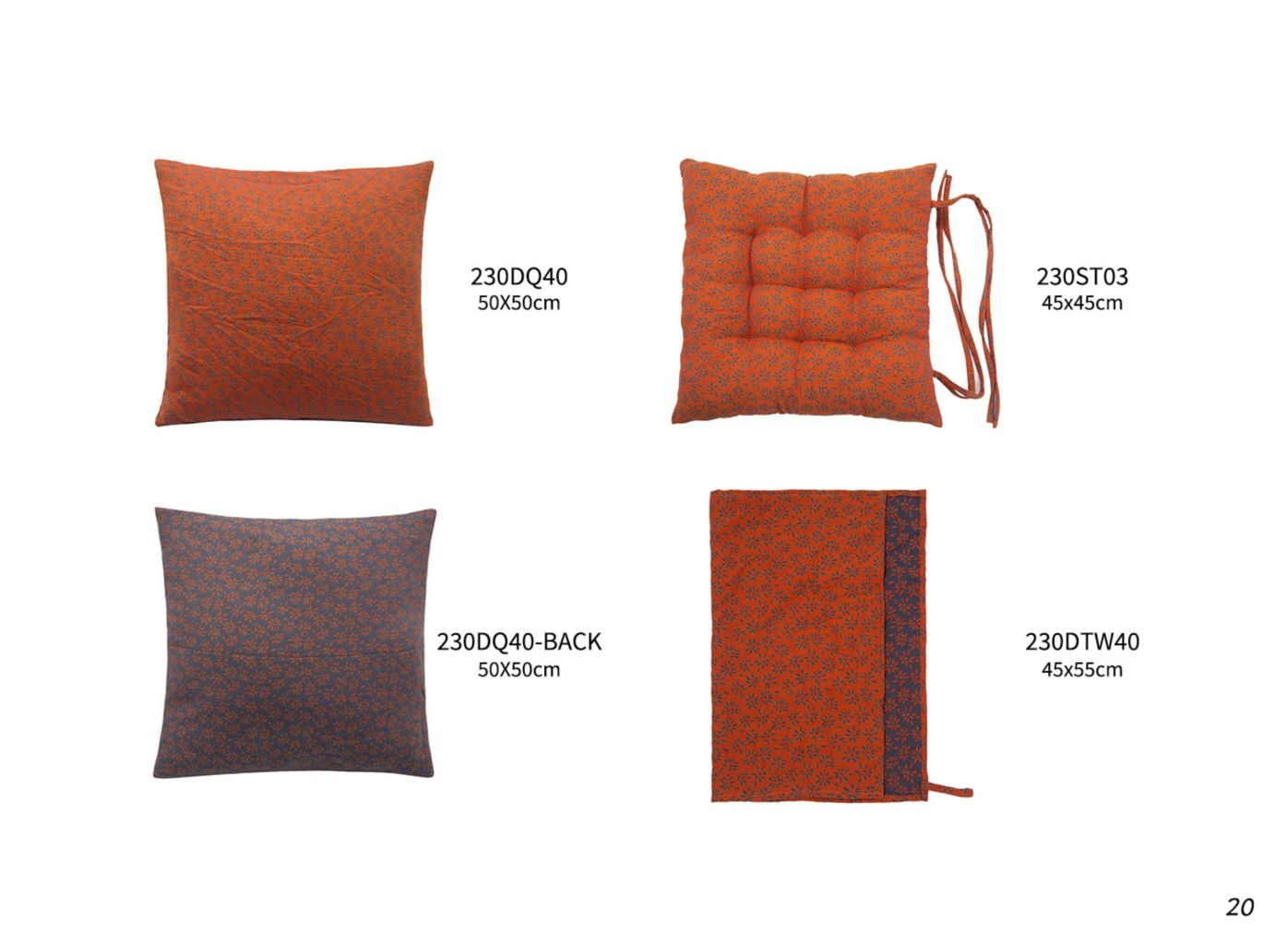 Autumn Leaf Pattern Home Soft Decoration Set 6