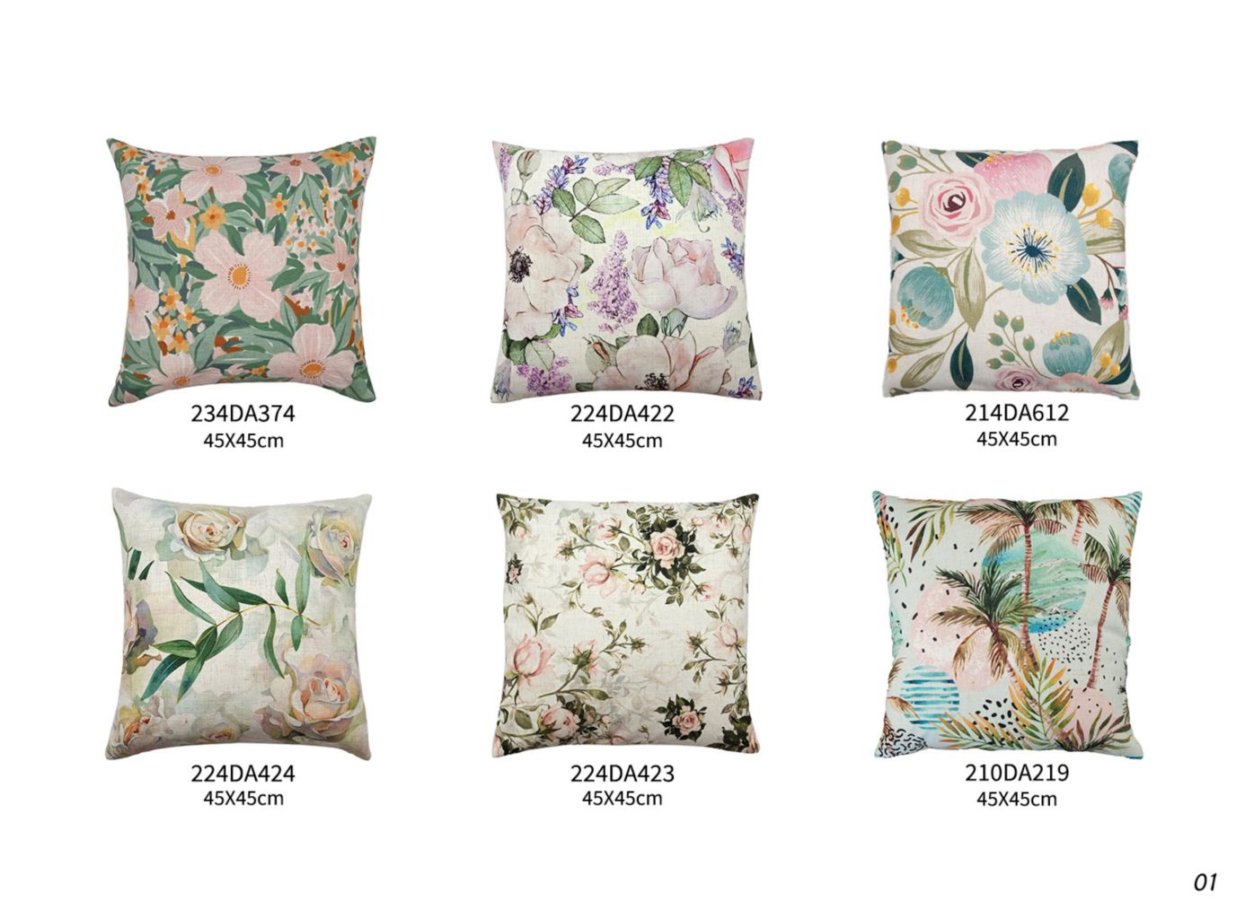 Floral Pattern Pillow