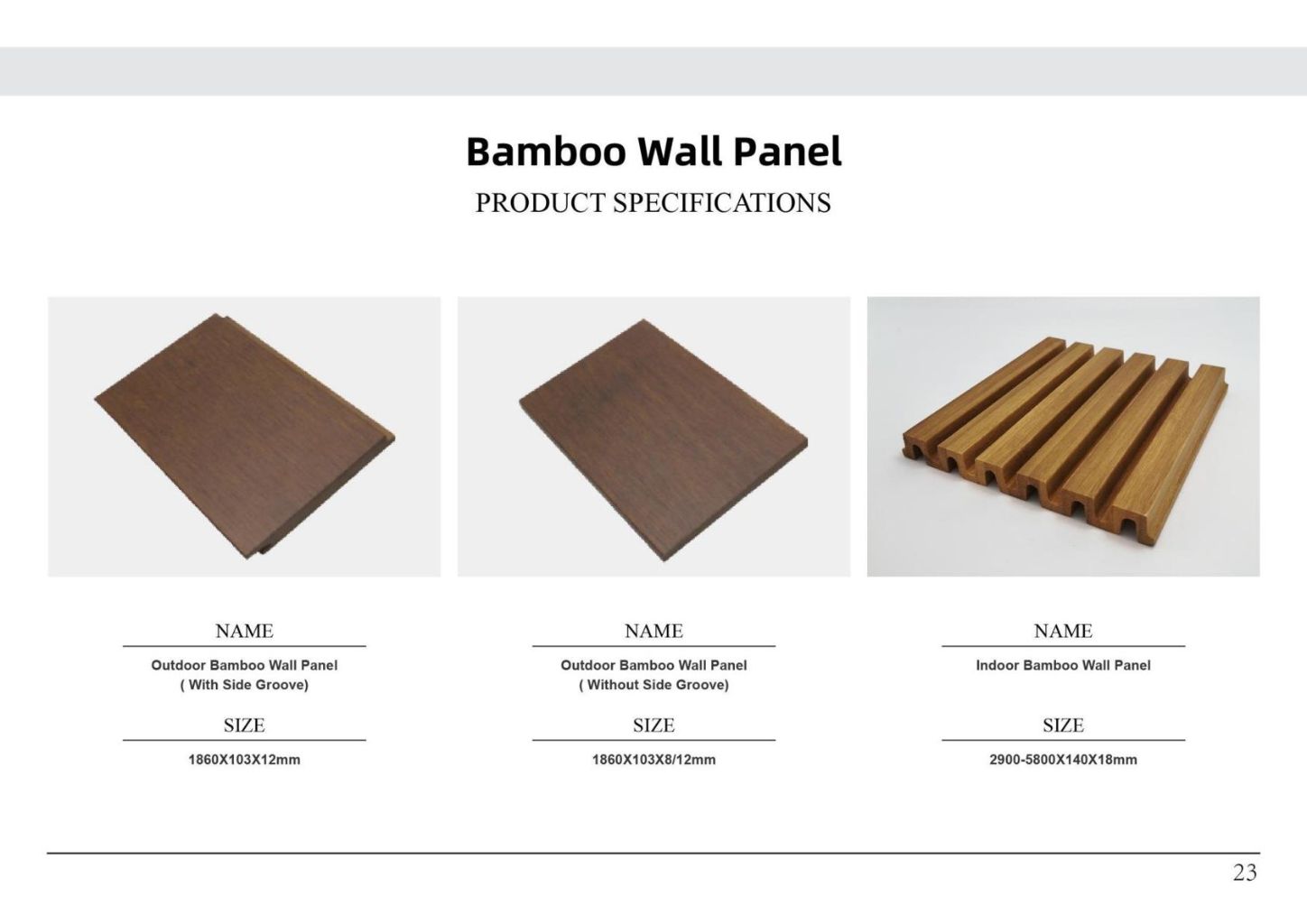 Bamboo Wall Panels 2