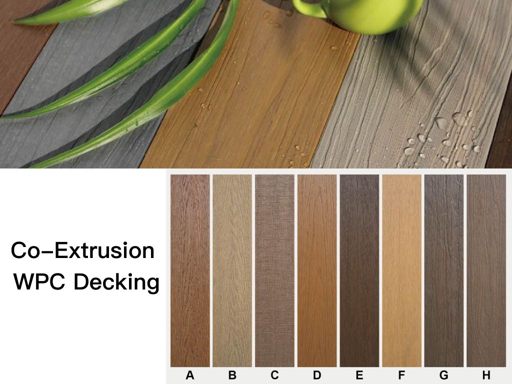 Co-extruded WPC decking