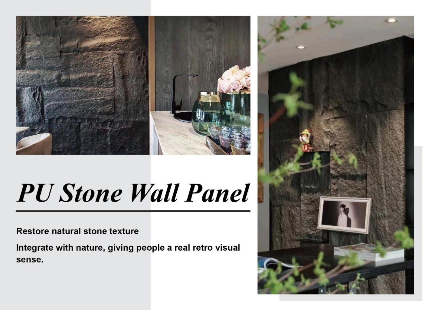 PU Imitation Stone Wall Panel