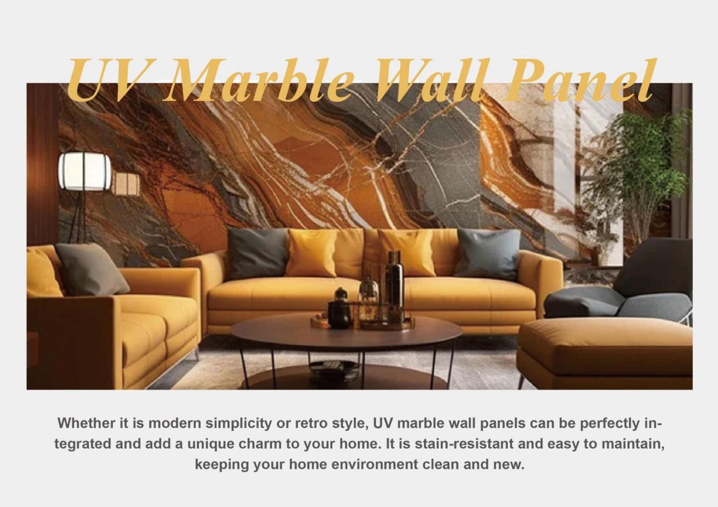 UV Marble Wall Panel