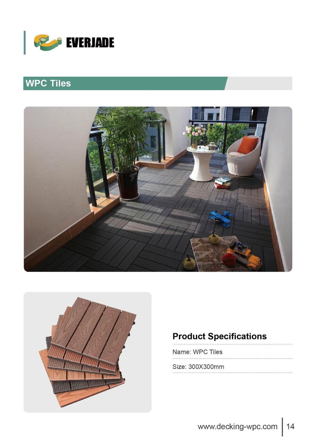 WPC Outdoor Tiles 2