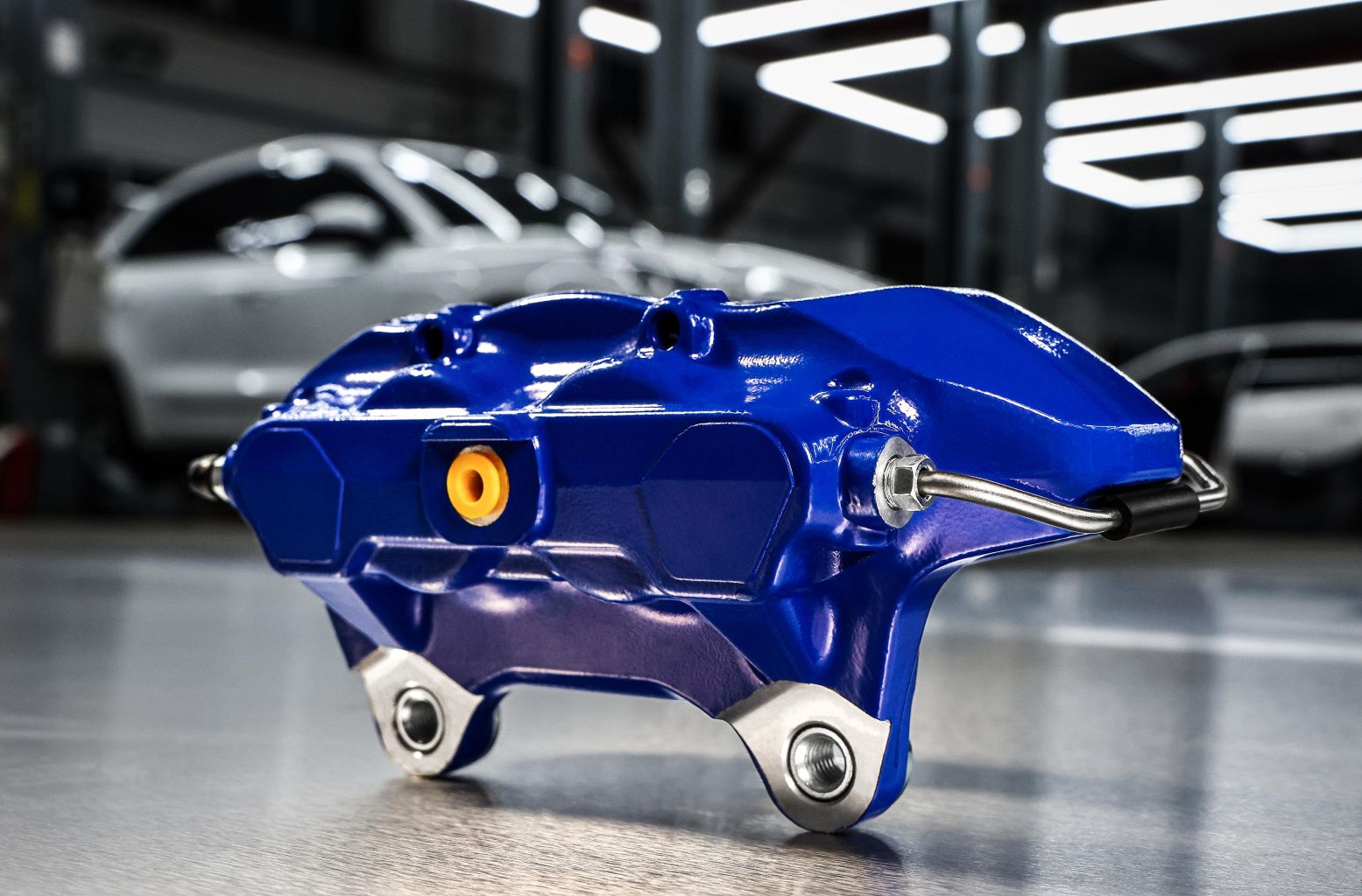 High-Performance Blue Brake Caliper